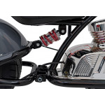 Elektrická motorka Chopper Warrior - sivá